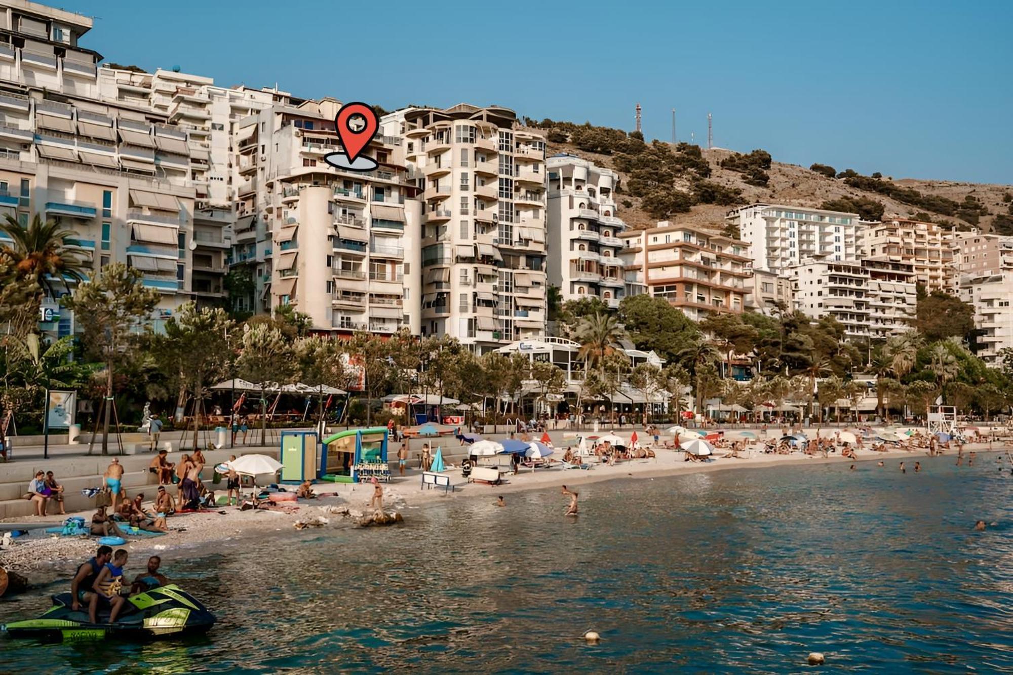 Sea Breeze Apartment Sarande Bagian luar foto